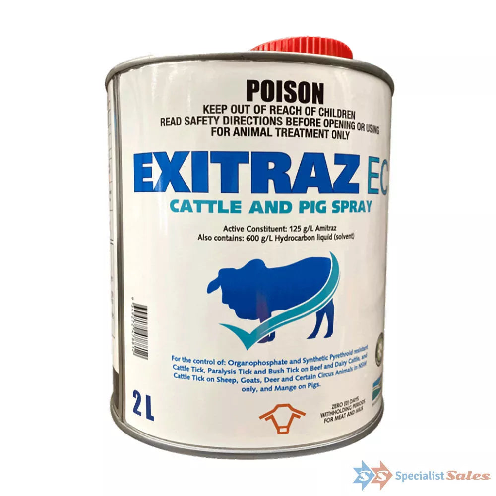 HRC Exitraz EC Cattle & Pig Spray 2lt **