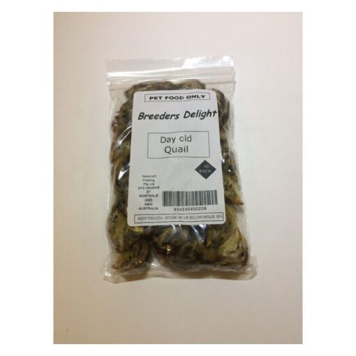 Breeders Delight Frozen Quail - 1 Day Old 10pk