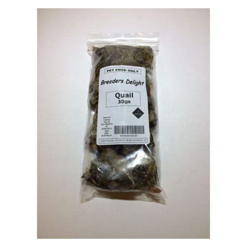 Breeders Delight Frozen Quail - 1 Week Old 30g 5pk