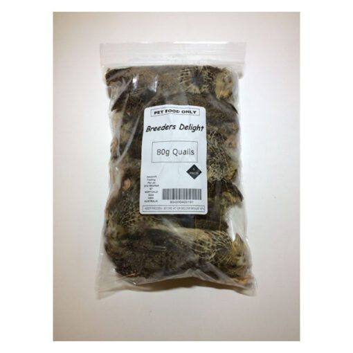 Breeders Delight Frozen Quail - 2 Week Old 80g 5pk