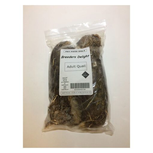 Breeders Delight Frozen Quail - Adult 250g-350g 2pk