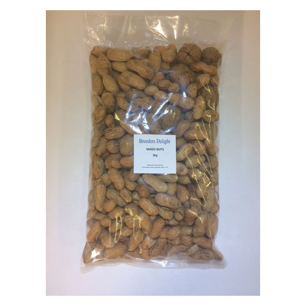 Breeders Delight Mixed Nuts 1kg (in shell)