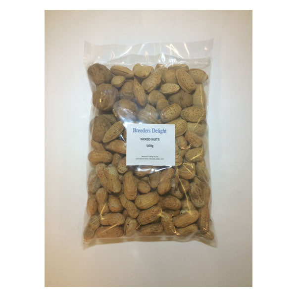 Breeders Delight Mixed Nuts 500g (in shell)