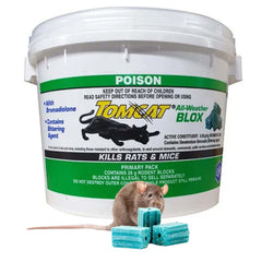 Tomcat Blox 784gm Pail (ctn6) - Rodent Rat Mouse Bait Pest Population Control
