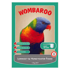Wombaroo Lori & Honeyeater 1.5kg (Yellow Enhanced) - Nectar Eating Liquid Birds Lorikeet Feeding