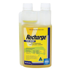 Virbac Recharge for Dogs 1ltr - Electrolyte Energy Fluid Greyhounds Canine Supplement
