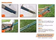 OS Ring Fastener Clips 1kg Box 1000 – Waratah 2.0mm Fence Wire Fasteners for Hand Clip Guns,