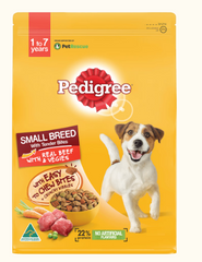 Mars Pedigree Sml Breed Beef &Veg 14kg**