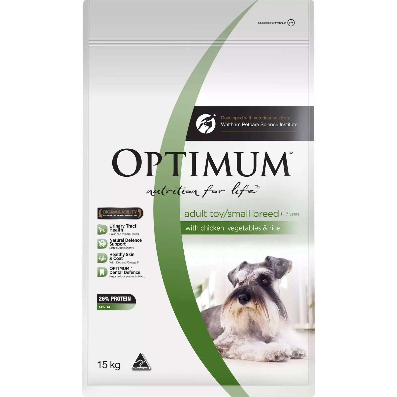 Optimum Dog Adt Sml Brd Ckn V&Rice 15kg*