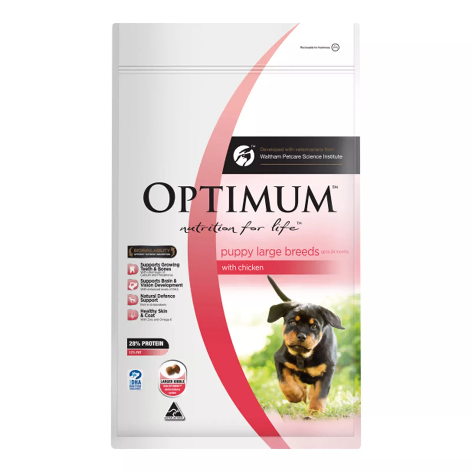 Optimum Puppy Lrg Breed Ckn 15kg **