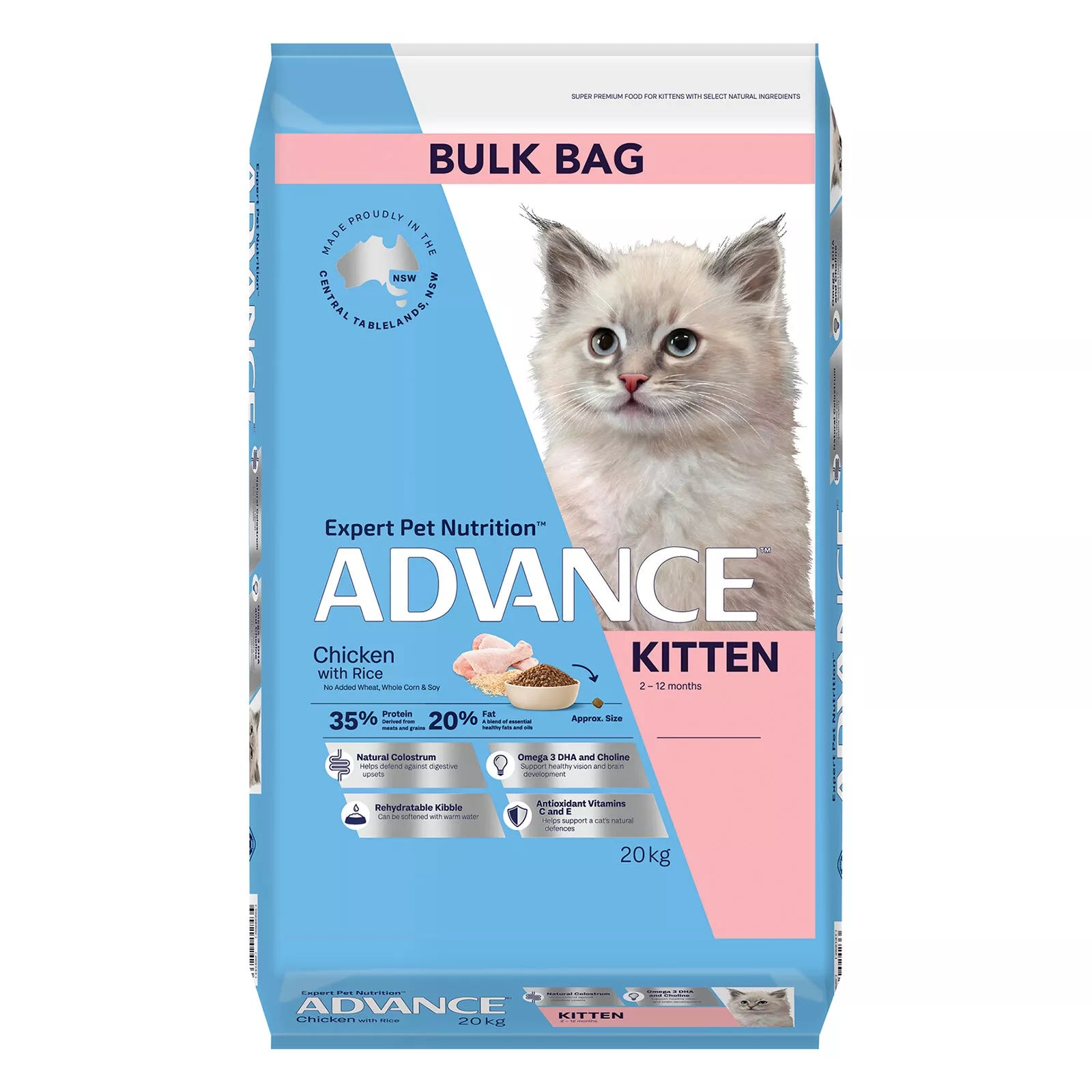 Adv Kitten Ckn&R 20kg **