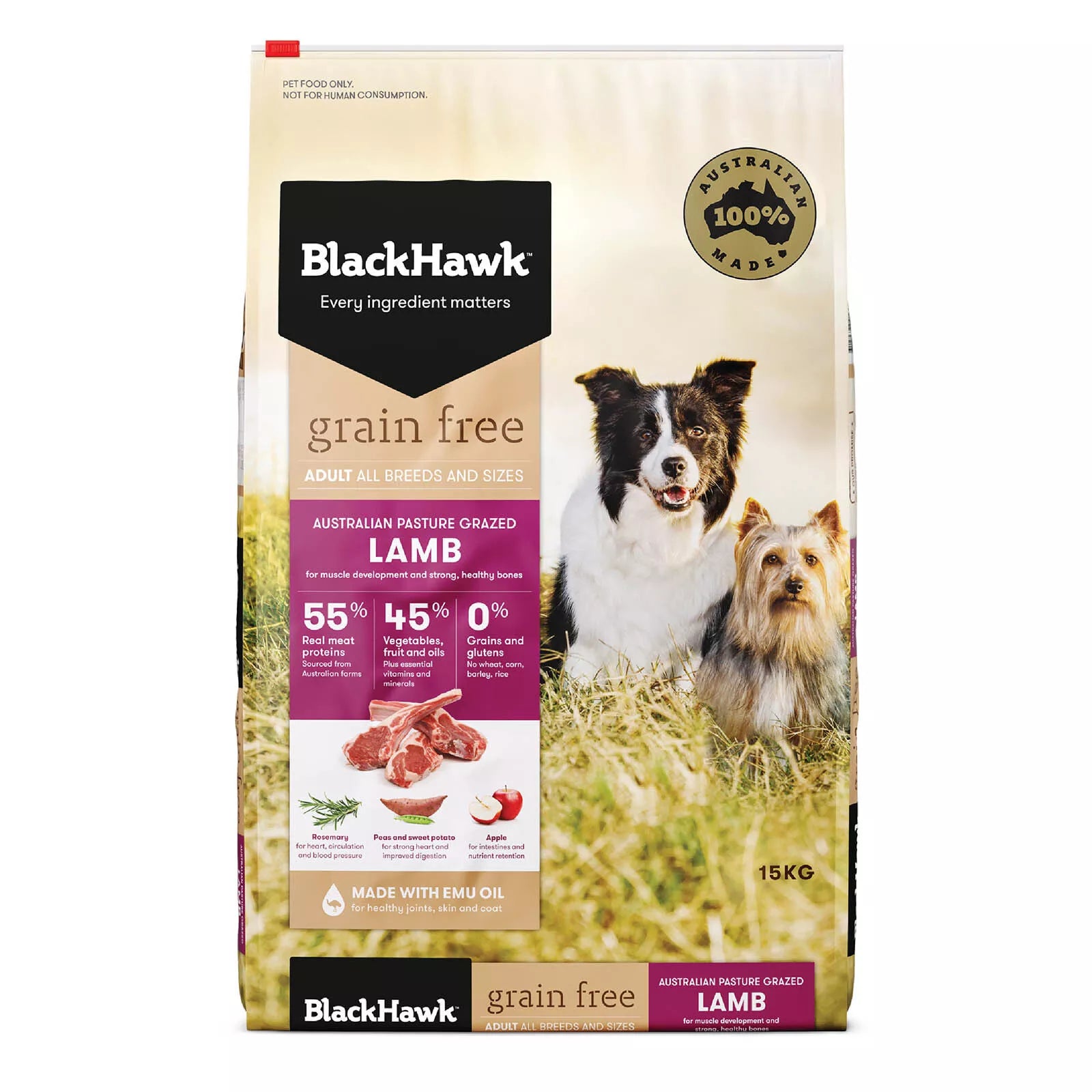 Blackhawk Grain Free Lamb 15kg **