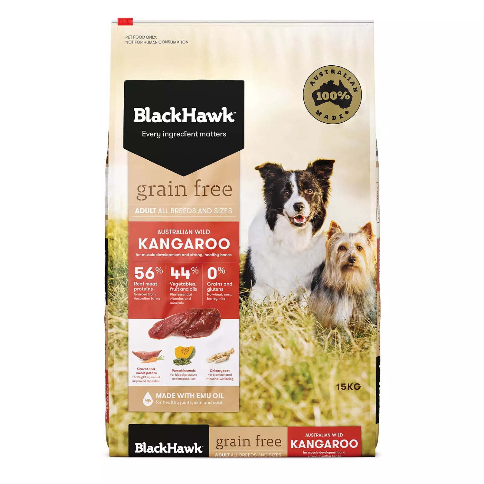 Blackhawk Grain Free Kangaroo 15kg **