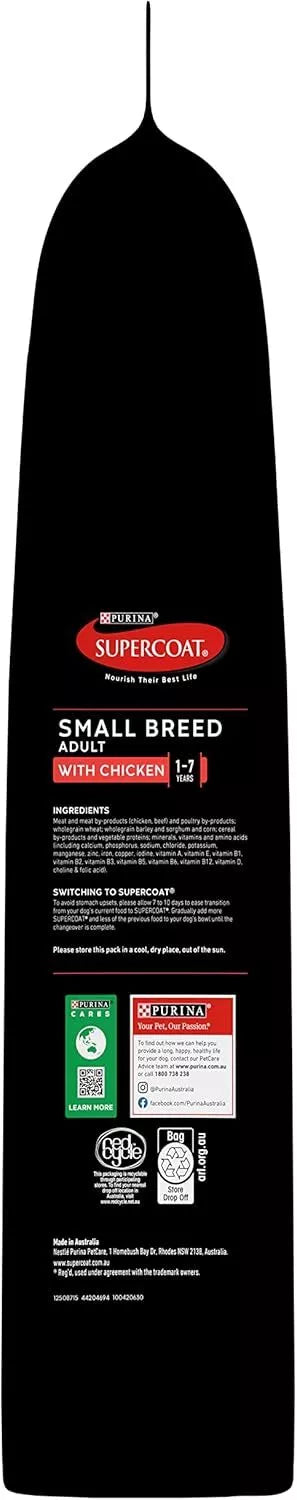 Supercoat Dog Adult Sml Brd Ckn 2.8kg  *