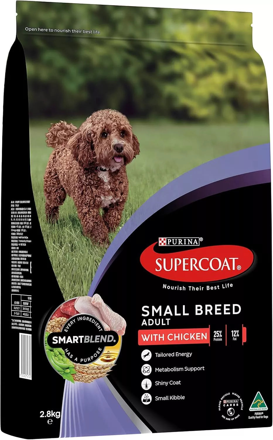 Supercoat Dog Adult Sml Brd Ckn 2.8kg  *