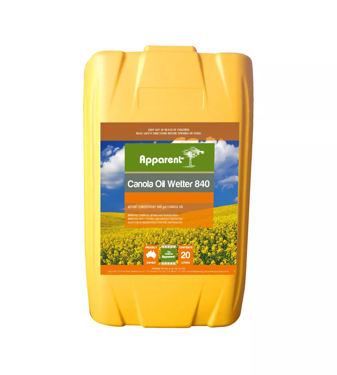 Apparent Canola Oil 840 20ltrs (TBD) **