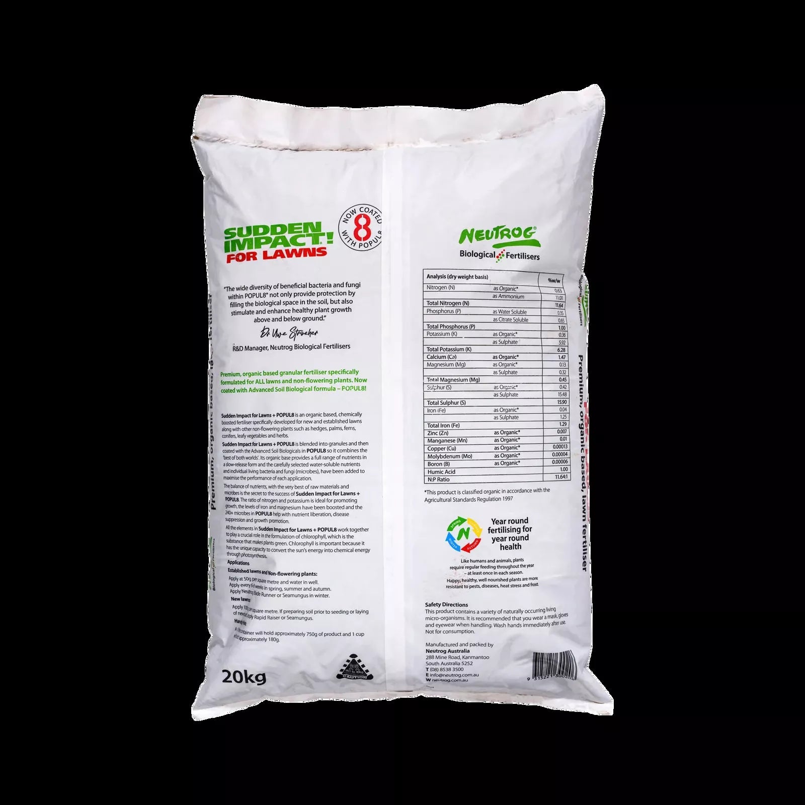 Neutrog Sudden Impact Lawns 20kg **
