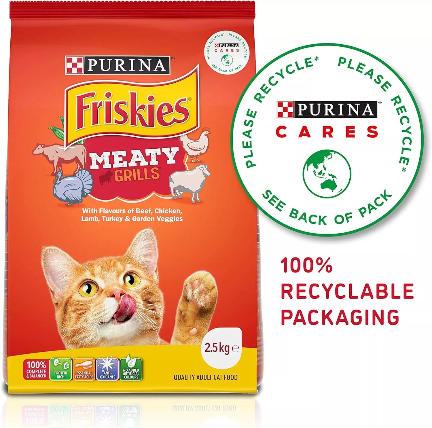 Purina Friskies Adult Meaty Grills 1kg**