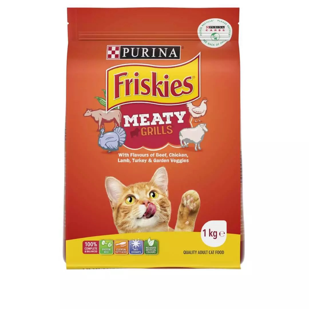 Purina Friskies Adult Meaty Grills 1kg**