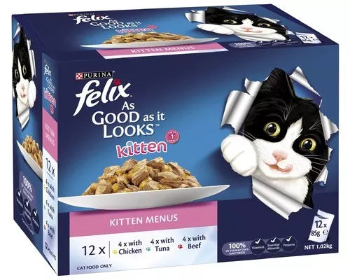 FELIX AGAIL GiJ Kitten Menu 12x85g **