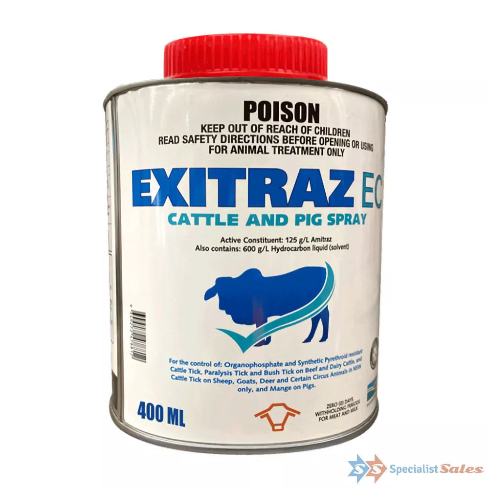 HRC Exitraz EC Cattle & Pig Spray 400ml*