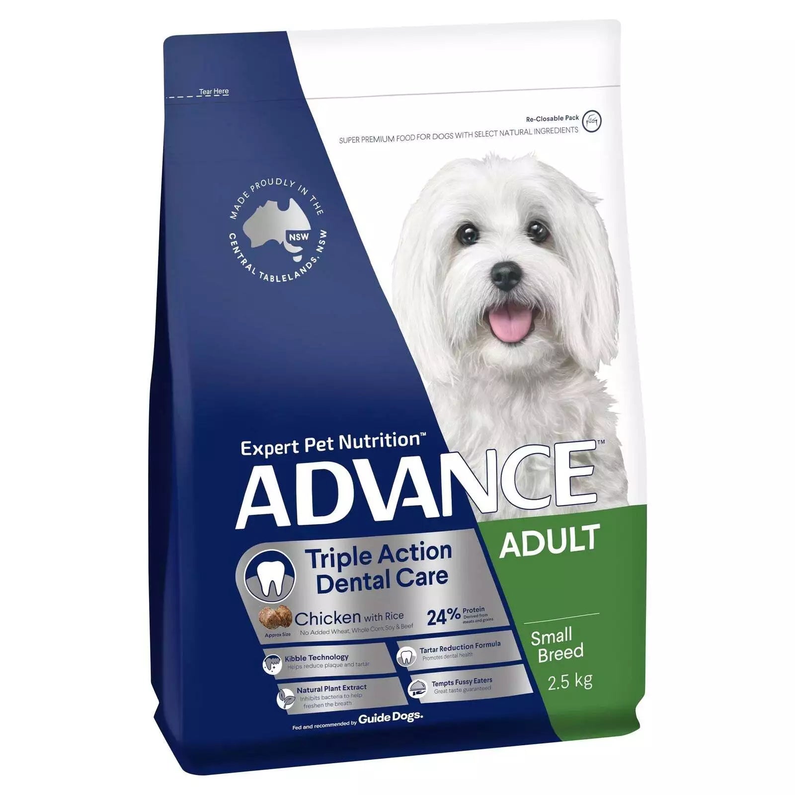 Adv Dog Sml Brd Dental Ckn&R 2.5kg **