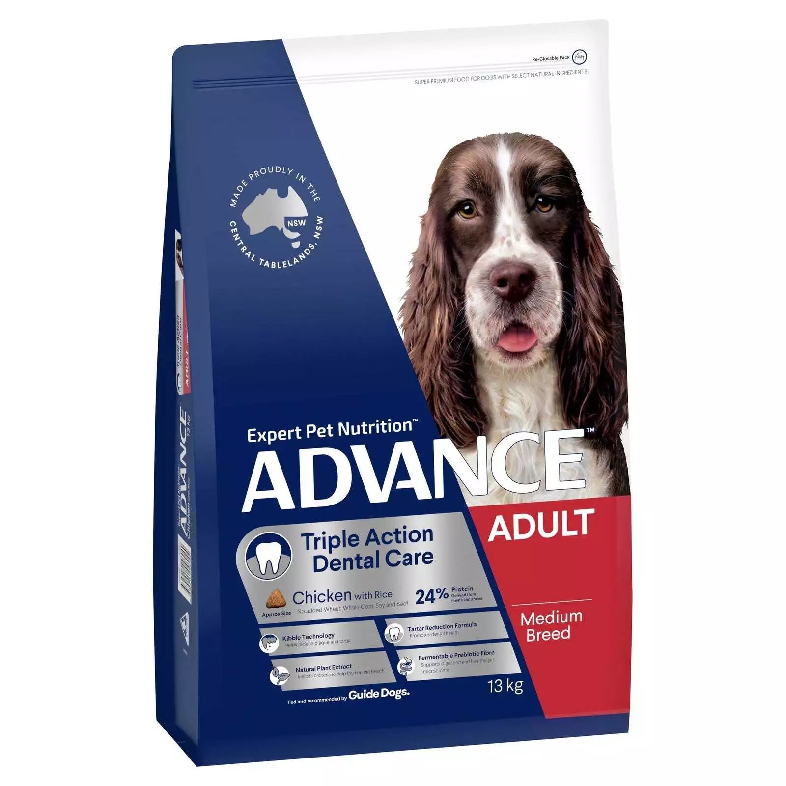 Adv Dog Adt Med Brd Dental Ckn&R 13kg **