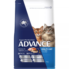 Adv Multi Cat All Ages Ckn&Smn 3kg **