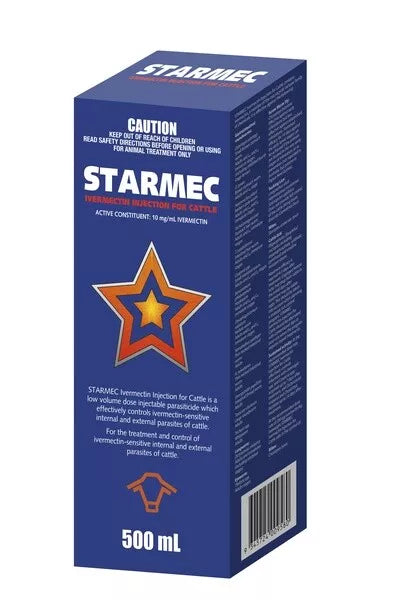 HRC Starmec Cattle Ivermectin Inj 500ml*