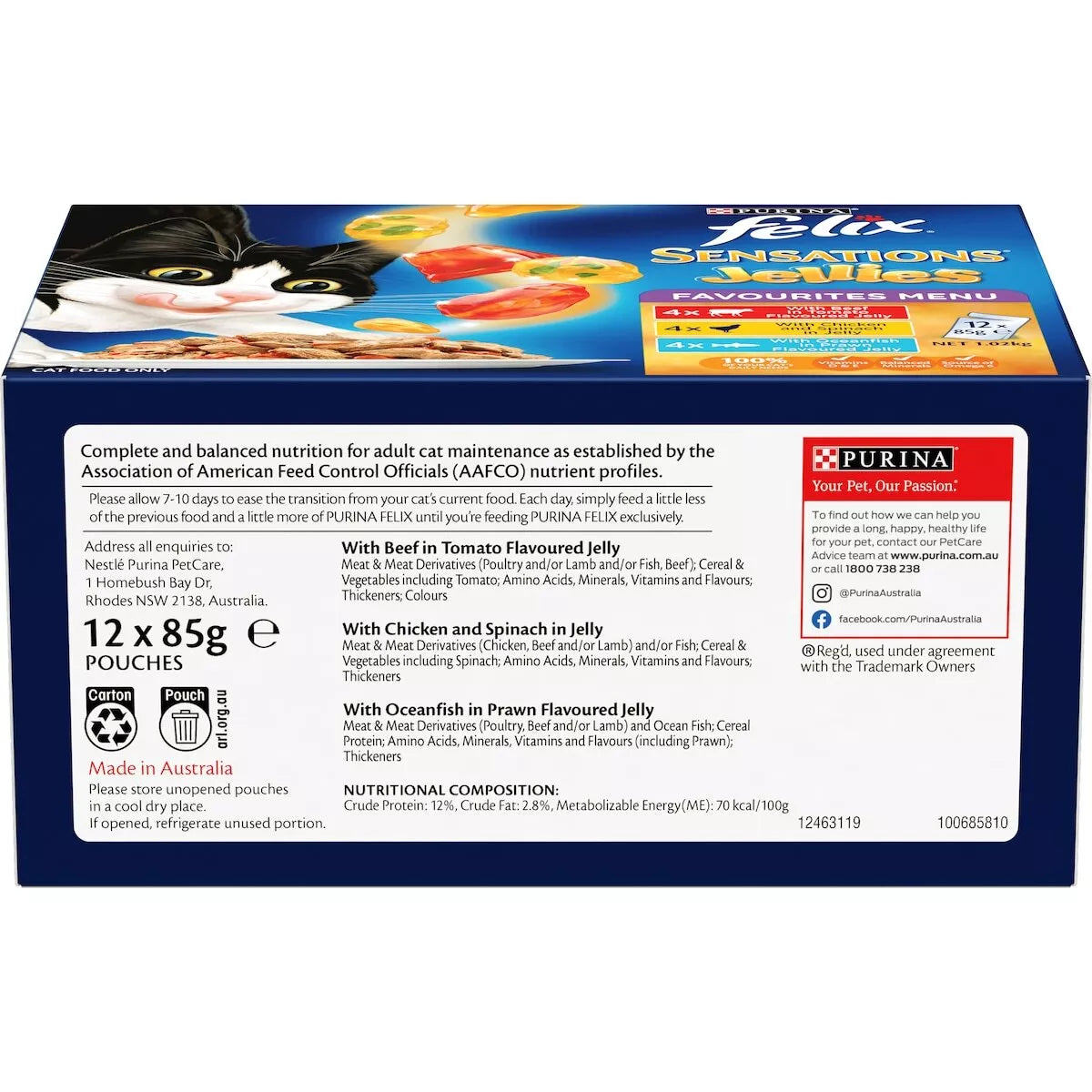 FELIX SENSATIONS Fvrts Mnu 12x85g **