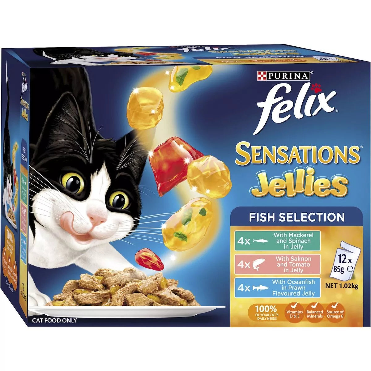 FELIX SENSATIONS Fishy Sicn 12x85g **