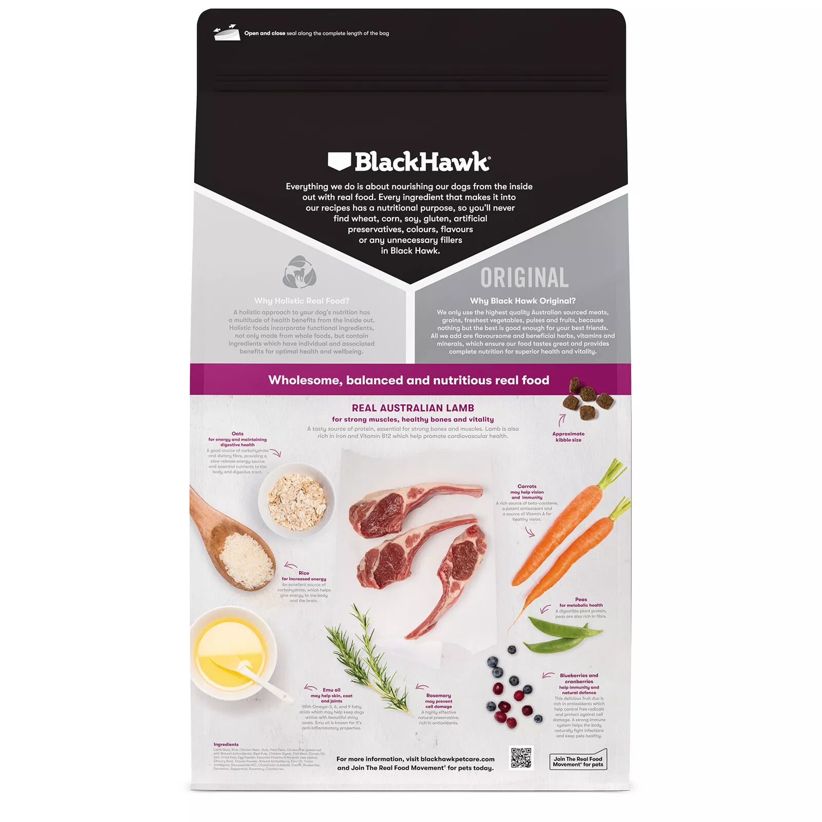 Blackhawk Dog Sml Breed Lamb Rice 10kg *