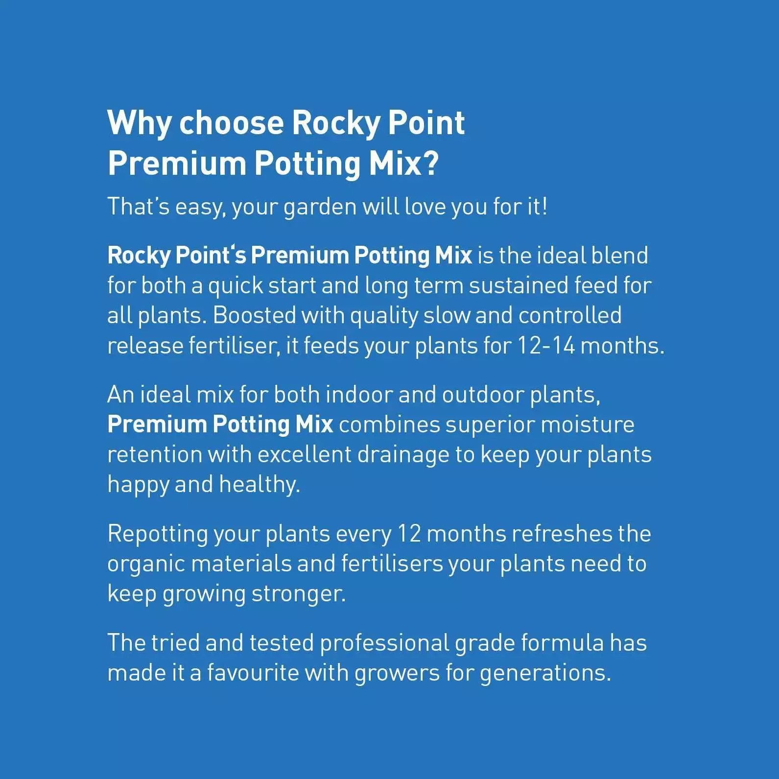 Rocky Point Prem Pott Mix 30lt (Syd/Tam*
