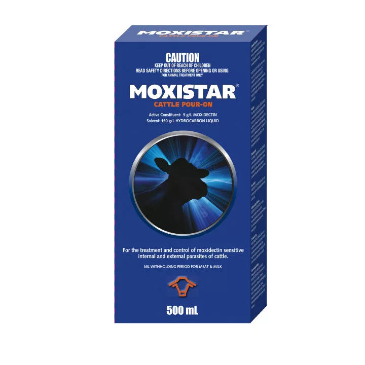 HRC Moxistar Cattle Pour On 500mls **