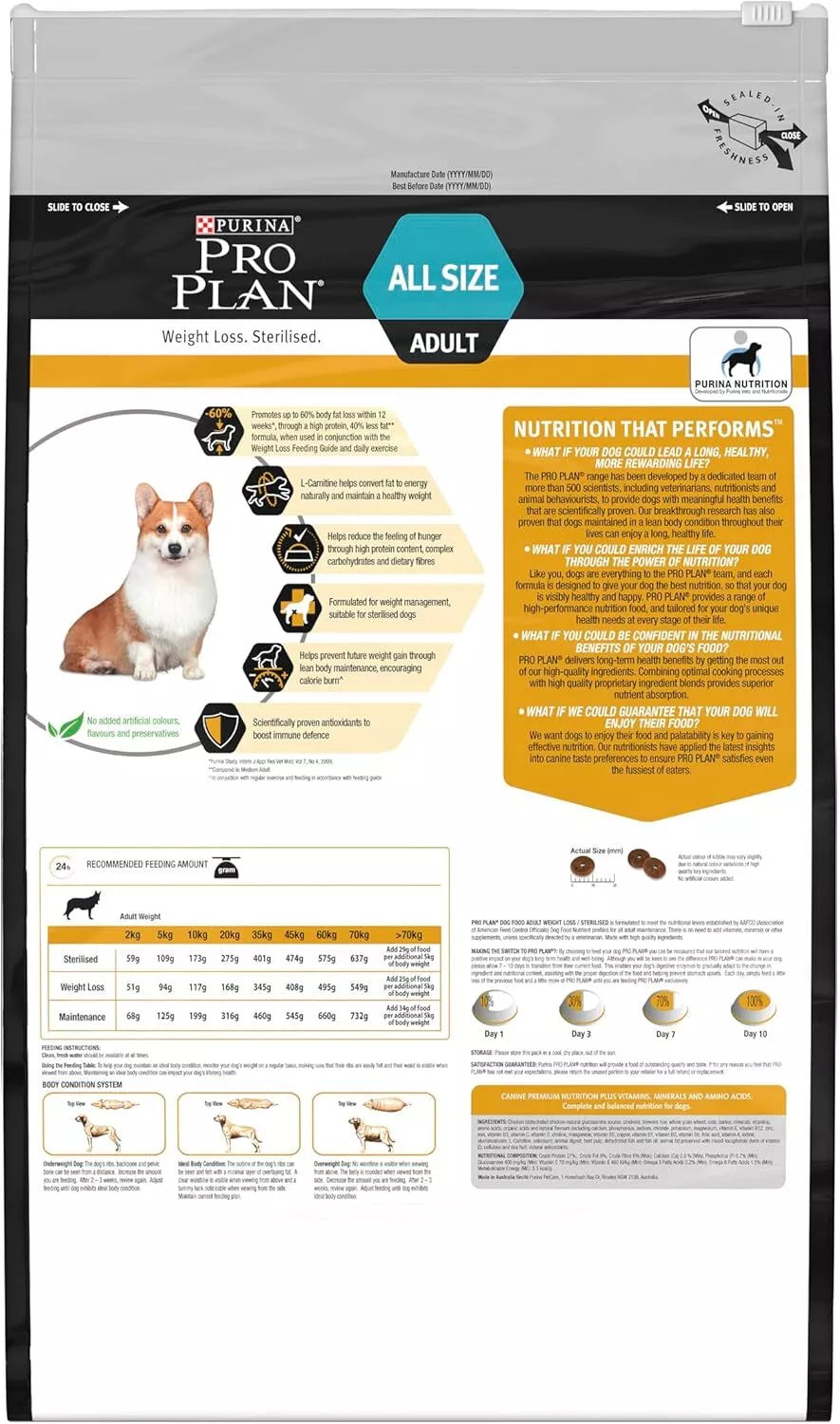 Pro Plan Weightloss Sterilised Adt 12kg#
