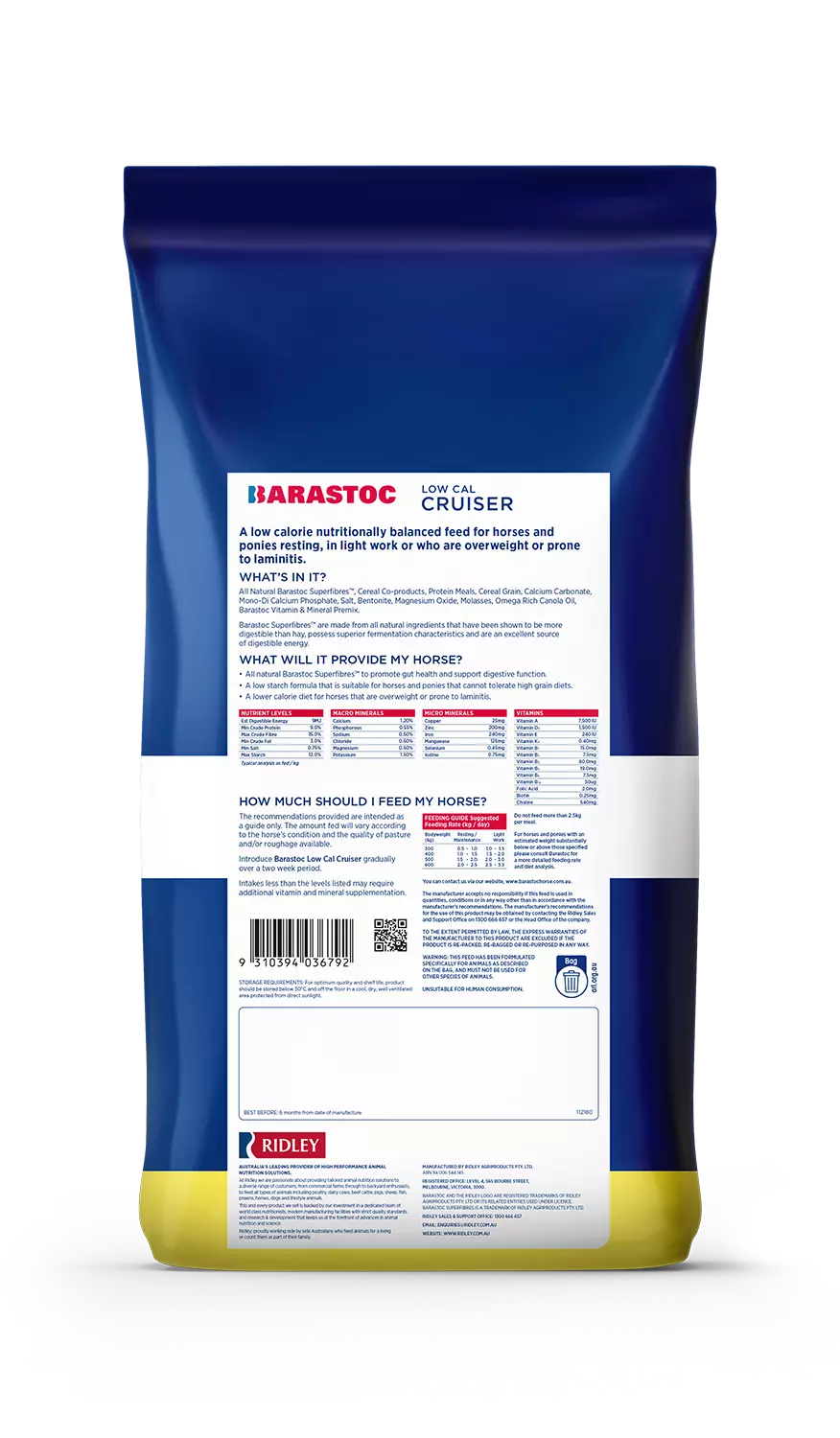 Barastoc Low Cal Cruiser 20kg (SYD) **