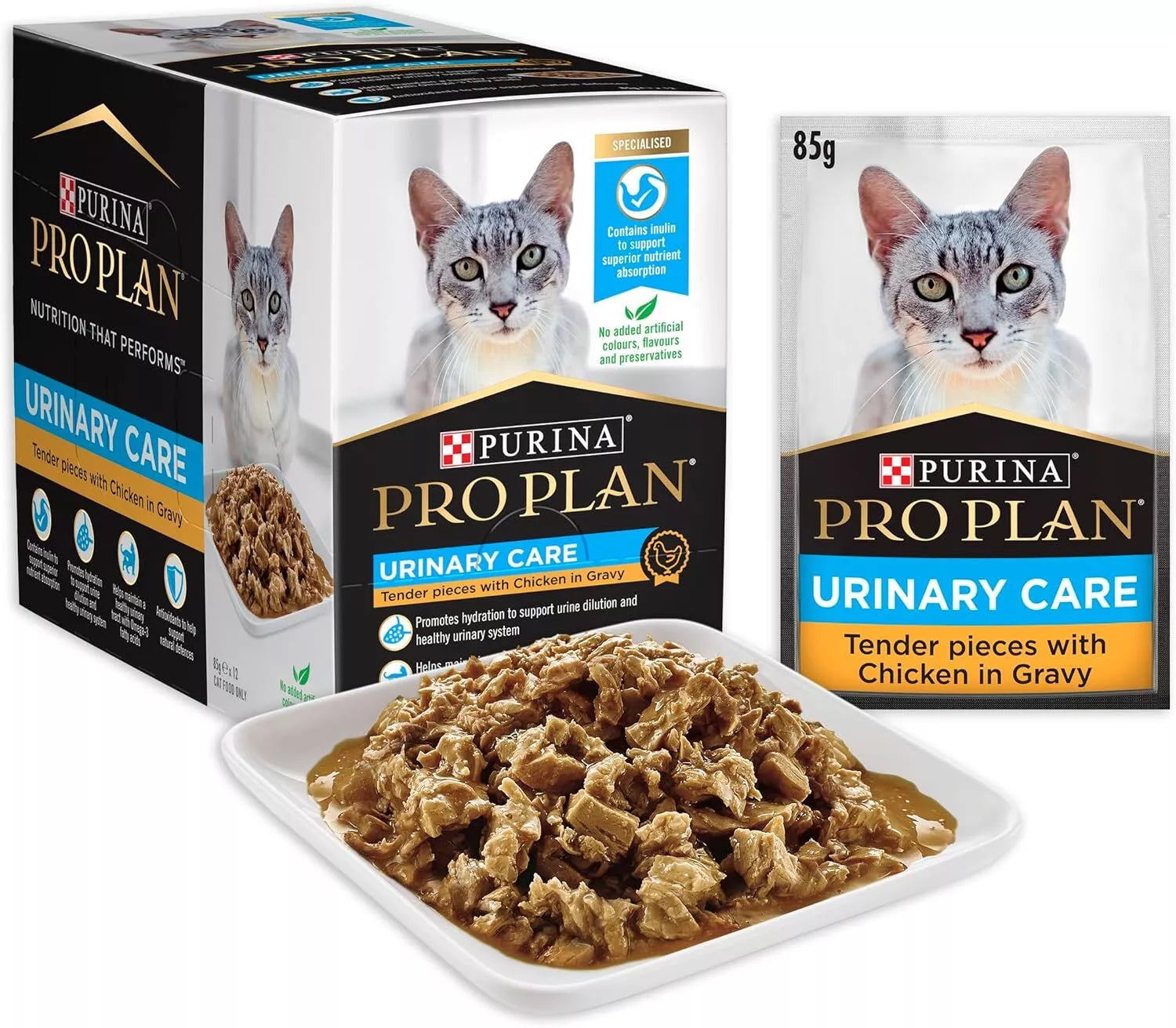 Pro Plan Adult Cat UTH Chicken 12x85g **