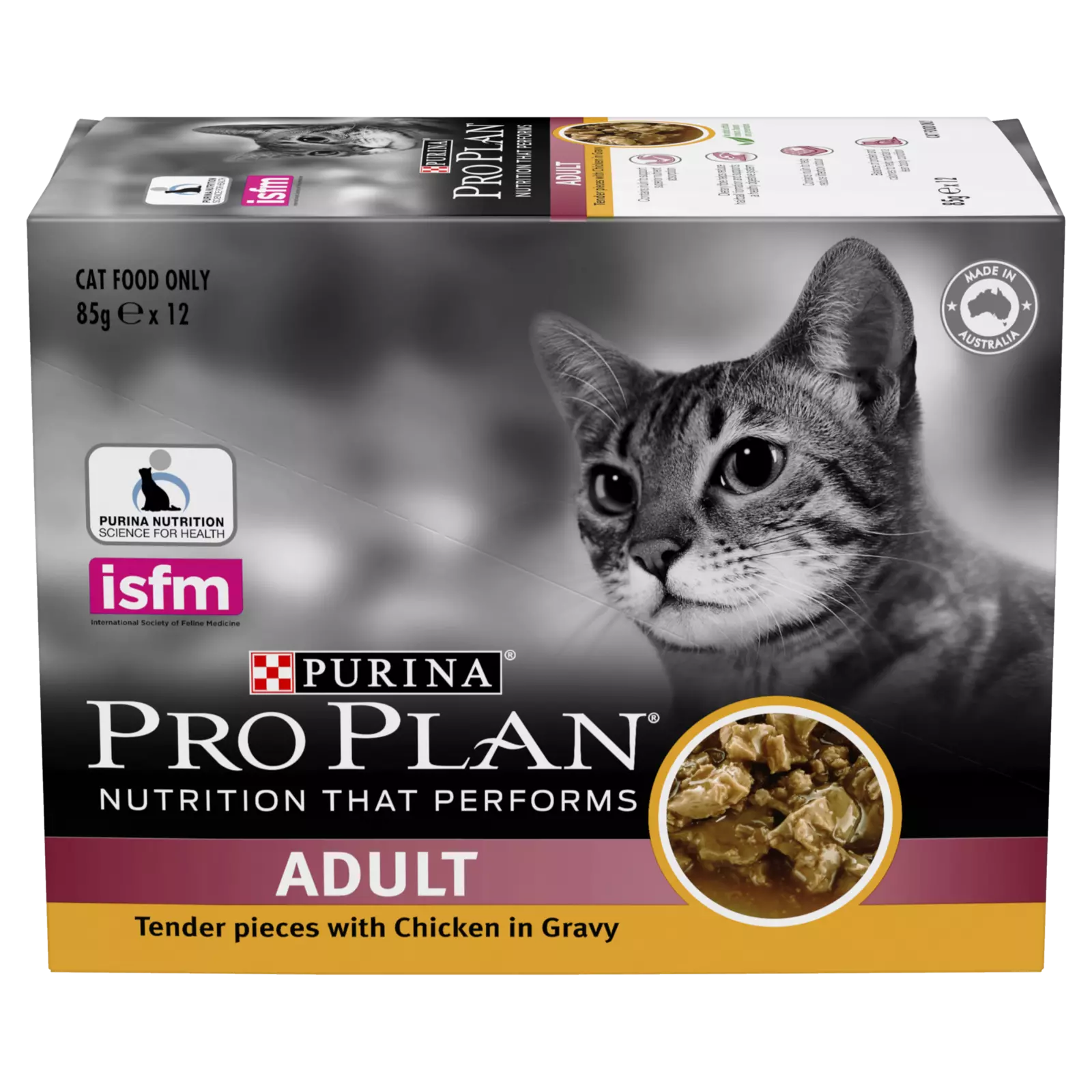 Pro Plan Adult Cat Chicken 12x85g **