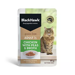 Blackhawk Cat Ckn/Pea/Broth 12 x 85g **