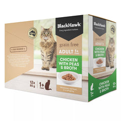 Blackhawk Cat Ckn/Pea/Broth 12 x 85g **