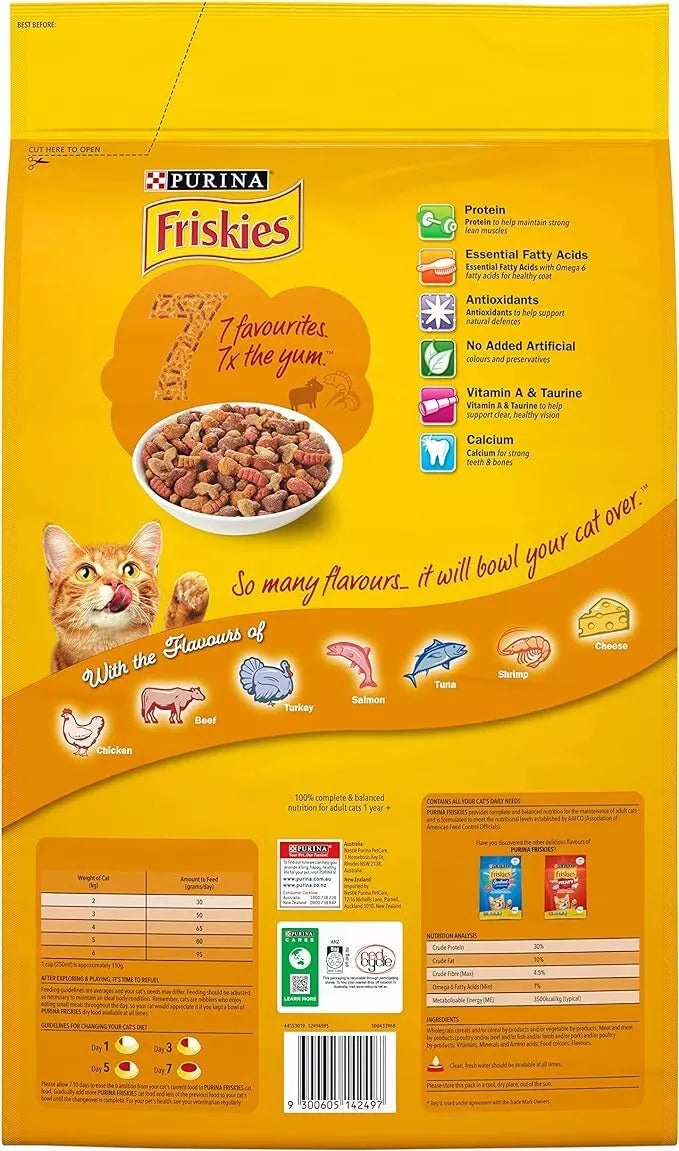 Purina Friskies Adult 7 Flavours 10kg **