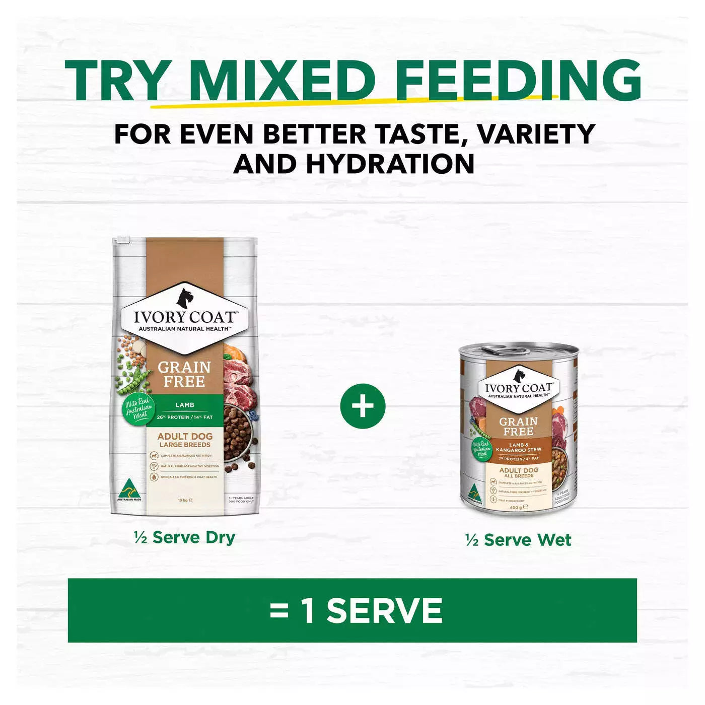 IC Lrg Brd Lamb Coconut GrainFree 13kg *