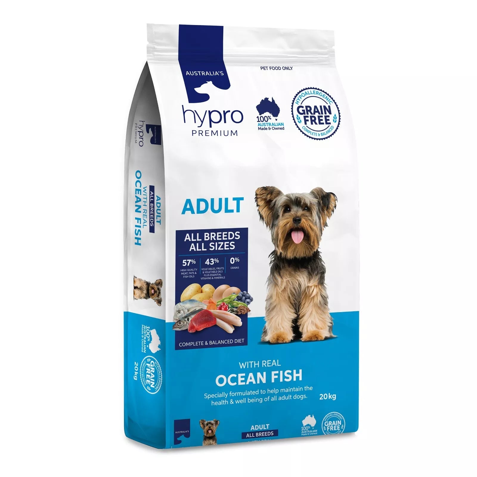 Hypro Premium Dog Ocean Fish 20kg**