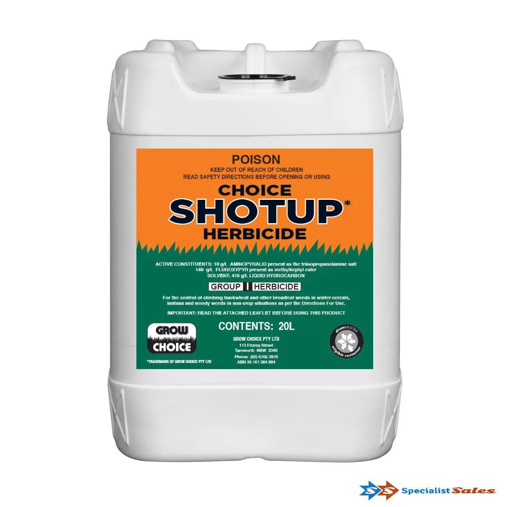 Grow Choice SHOTUP Herbicide 20ltrs **