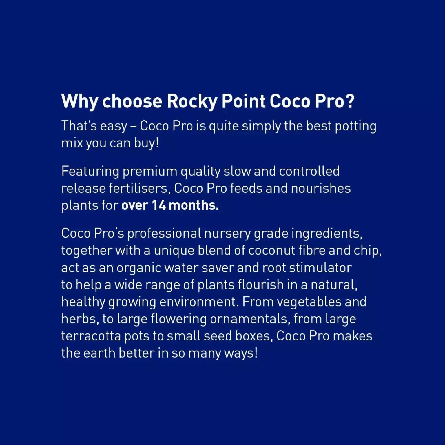 Rocky Point Coco Pro 50lt (Syd/Tam)*