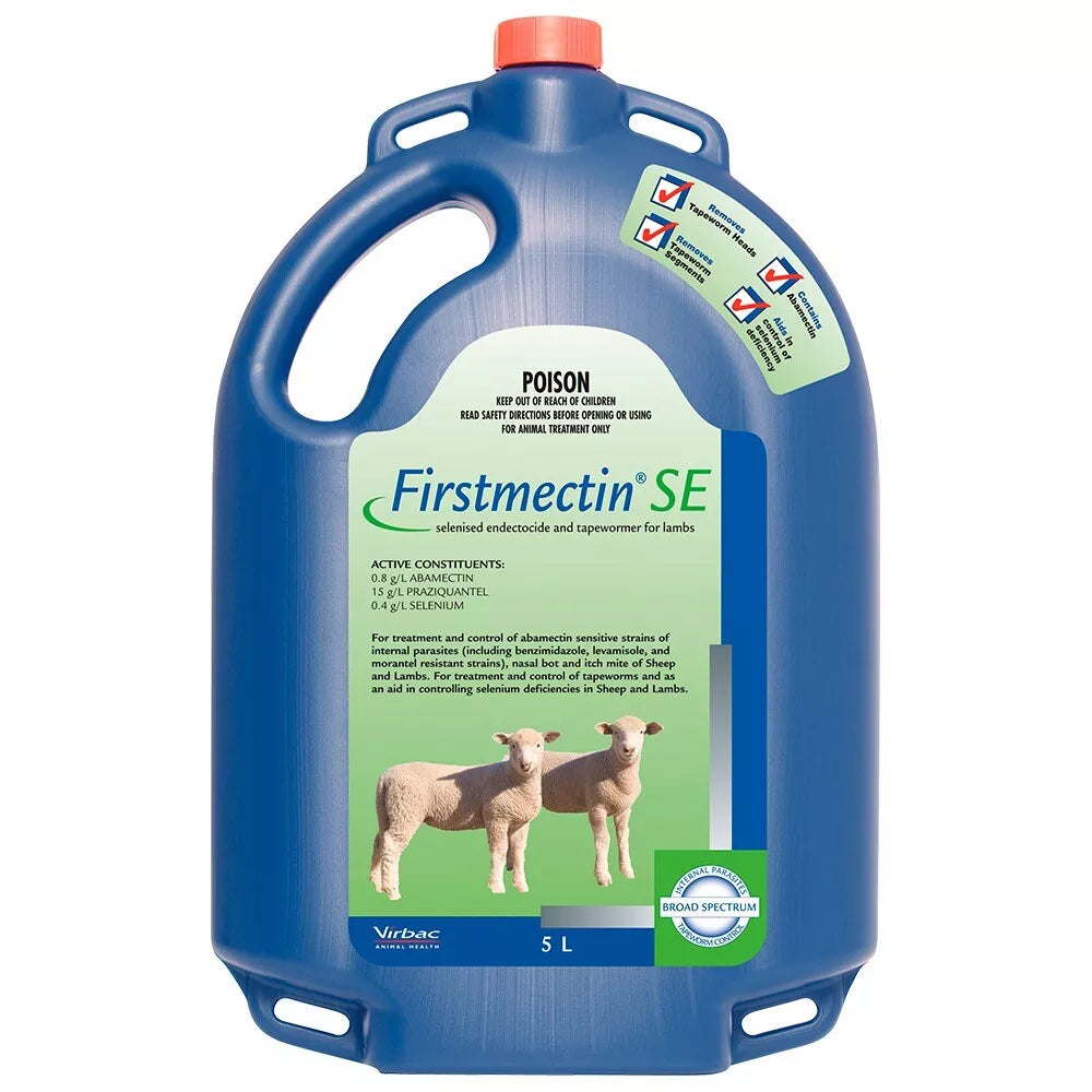 Virbac First Mectin + Selenium 5ltr **