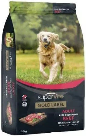 Supervite Gold Adult Beef 20kg (PER TAS*