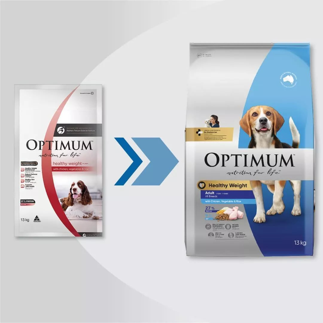 Optimum Dog Health Wght Ckn & Veg 13kg**