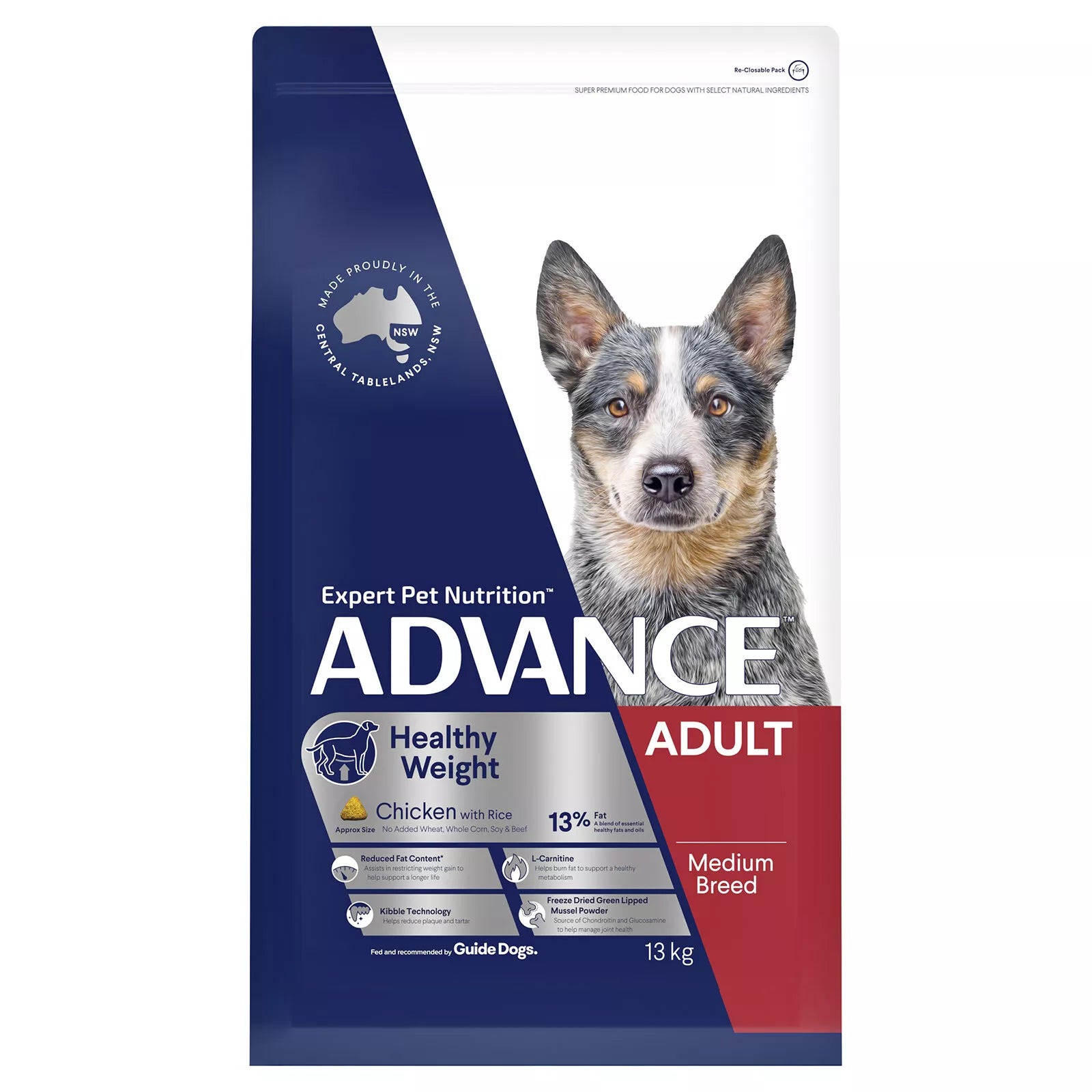 Adv Dog Med Brd Wght Ctrl Ckn&R 13kg **