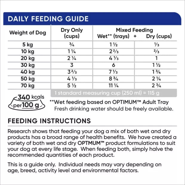 Optimum Dog Adult Ckn Veg Rice 15kg **